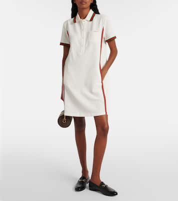Miniabito in piquè di cotone | Gucci