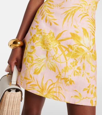 Abito corto Golden Ruffle in lino | Zimmermann