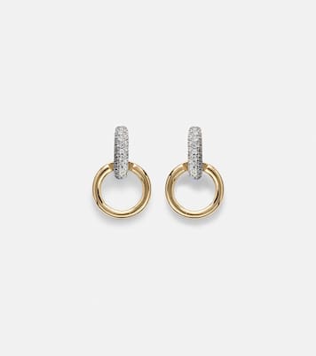 Boucles d'oreilles Horsebit en or 14 ct et diamants | Stone and Strand