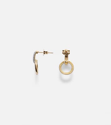 Boucles d'oreilles Horsebit en or 14 ct et diamants | Stone and Strand