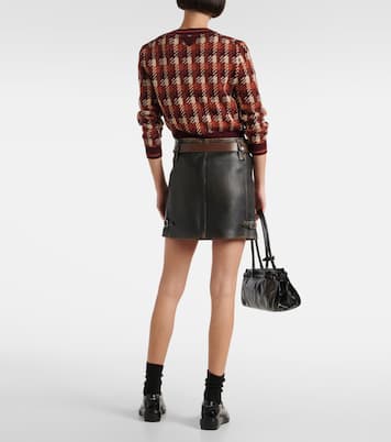Minirock aus Leder | Prada