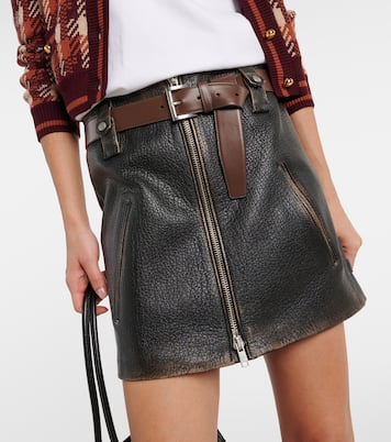 Minirock aus Leder | Prada