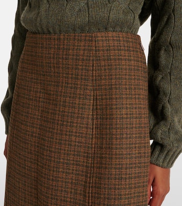 Jupe midi Halle en laine et cachemire | Loro Piana