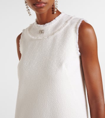 DG wool-blend tweed shift dress | Dolce&Gabbana