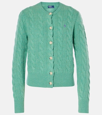 Cable-knit wool and cashmere cardigan | Polo Ralph Lauren