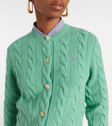 Cable-knit wool and cashmere cardigan | Polo Ralph Lauren
