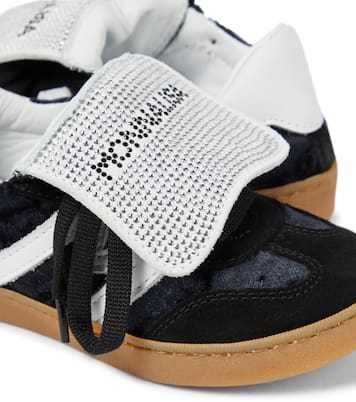 Baskets en daim à logo | Monnalisa