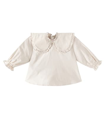 Mellys ruffled cotton-blend blouse | Donsje