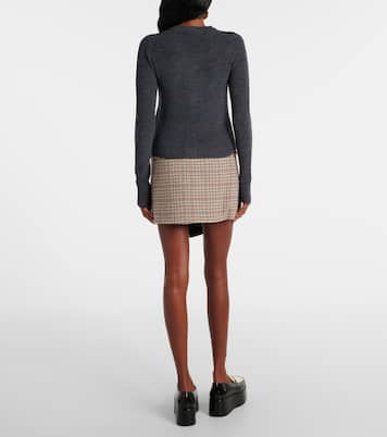 Argyle wool cardigan | Ganni