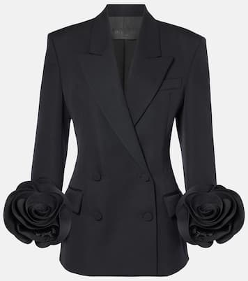 Blazer en laine vierge à fleurs | Valentino