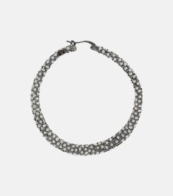 Orecchini a cerchio Shadowshine con cristalli | Valentino