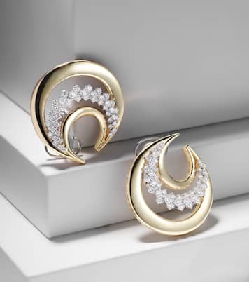 Boucles d'oreilles Golden Strada en or 18 ct et diamants | Yeprem