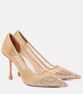 Pumps Ixia 95 in mesh con cristalli | Jimmy Choo