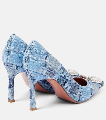 Camelia 90 tweed pumps | Amina Muaddi