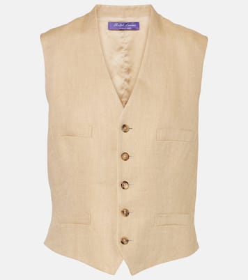 Gilet Jaiden in seta e lino | Ralph Lauren Collection