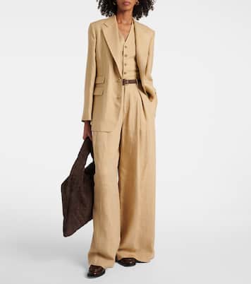 Gilet Jaiden in seta e lino | Ralph Lauren Collection