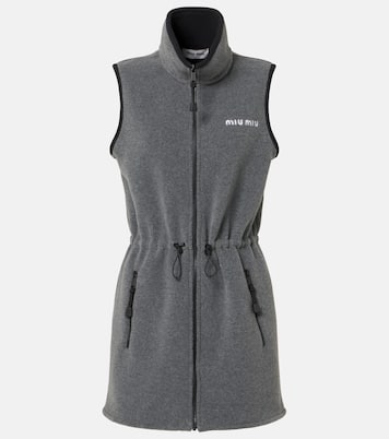 Minikleid aus Fleece | Miu Miu