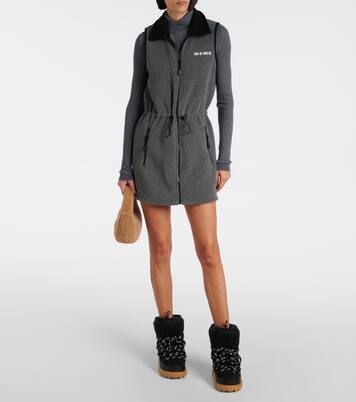 Minikleid aus Fleece | Miu Miu