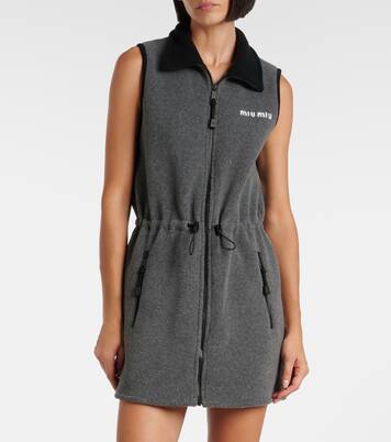 Minikleid aus Fleece | Miu Miu