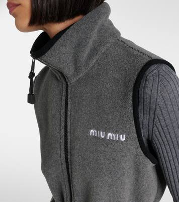 Minikleid aus Fleece | Miu Miu