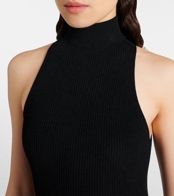Halterneck jersey bodysuit | Alaïa
