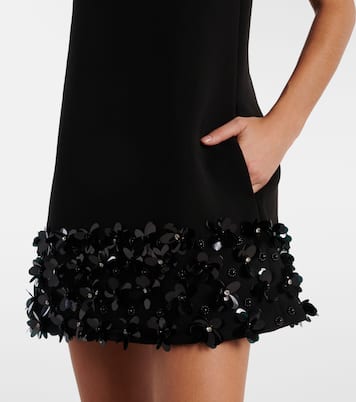 Embellished crêpe minidress | Self-Portrait