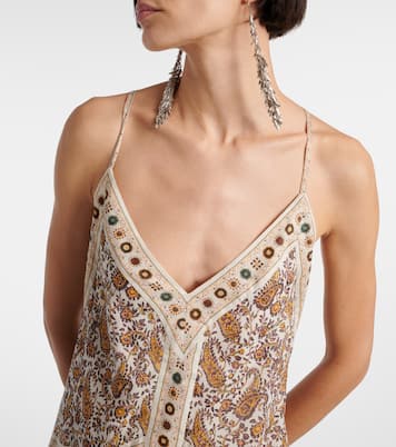 Abito corto Danielle in cotone con stampa | Marant Etoile