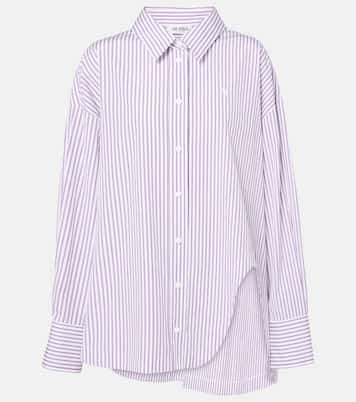 Camisa asimétrica Diana de algodón a rayas | The Attico