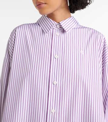 Camisa asimétrica Diana de algodón a rayas | The Attico