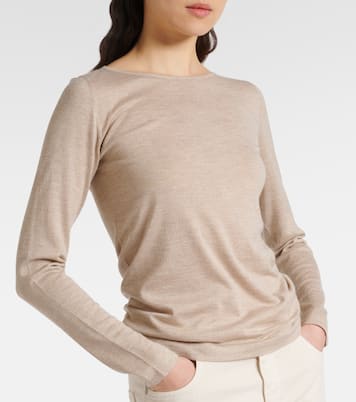 Cashmere and silk-blend sweater | Brunello Cucinelli