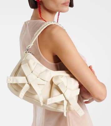 Schultertasche Utility Bow mit Zierperlen | Simone Rocha