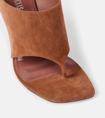 Lorena 100 suede thong sandals | Paris Texas