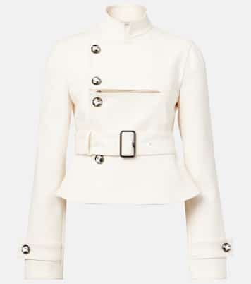 Giacca con cut-out e cintura | Burberry