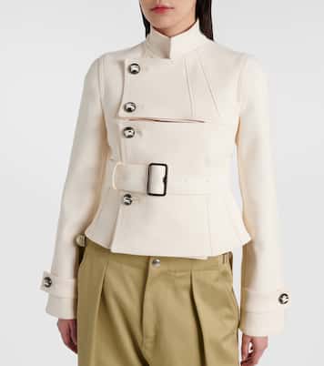 Giacca con cut-out e cintura | Burberry