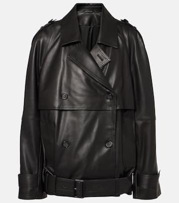 Oversize-Lederjacke | Toteme