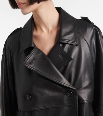 Oversize-Lederjacke | Toteme