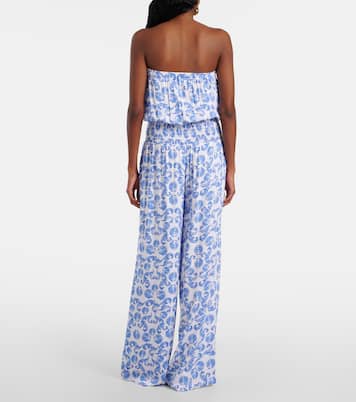 Mono bandeau Naomi de algodón fruncido | Melissa Odabash