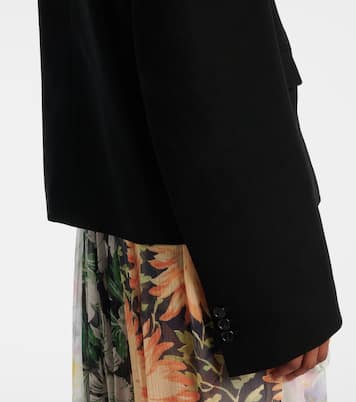 Blazer in lana con raso | Loewe