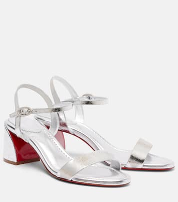 Miss Jane 55 metallic leather sandals | Christian Louboutin