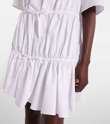 Tiered cotton minidress | Alaïa