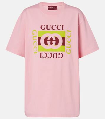 T-shirt in jersey di cotone con logo | Gucci