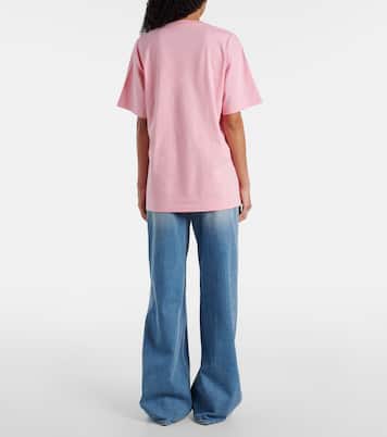 T-shirt in jersey di cotone con logo | Gucci