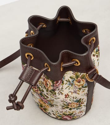 VLogo Signature Small canvas bucket bag | Valentino Garavani