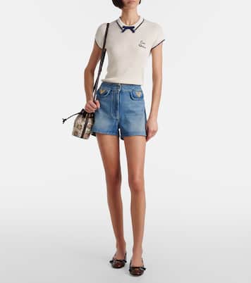 VLogo Signature Small canvas bucket bag | Valentino Garavani