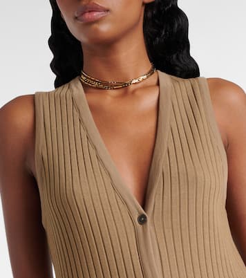 Ribbed-knit midi dress | Vince