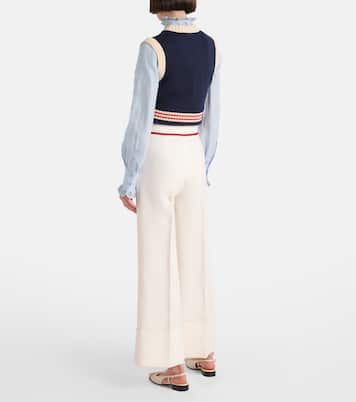 Crêpe Couture wide-leg pants | Valentino