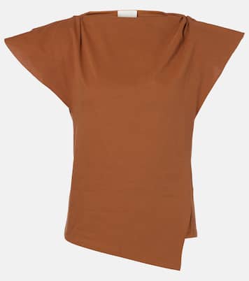 Sebani asymmetric cotton T-shirt | Isabel Marant