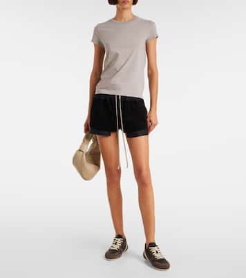 Minimal leather and suede sneakers | Rick Owens