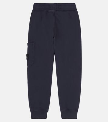 Compass cotton jersey sweatpants | Stone Island Junior
