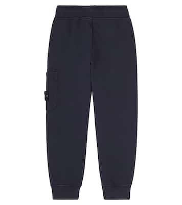 Compass棉质针织运动裤 | Stone Island Junior